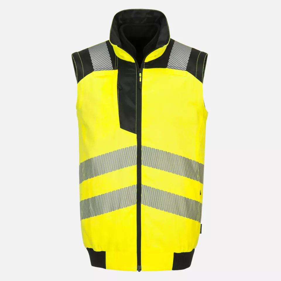 Portwest PW302YBR, PW3 Hi-Vis 3-in-1 Pilot Jacket, Yellow/Black, image 4, gallery thumbnail