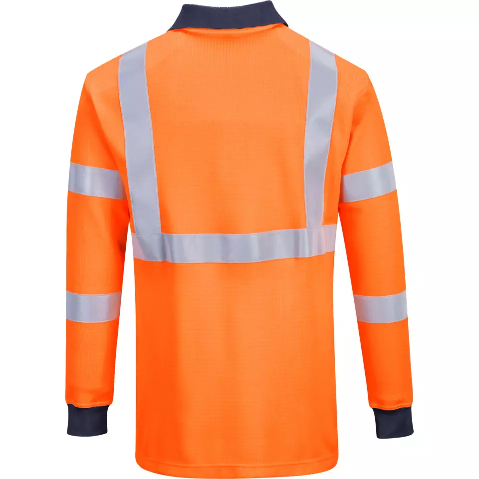Portwest FR76ORR, FR Modaflame HVO Poloshirt, Orange, image 2, gallery thumbnail