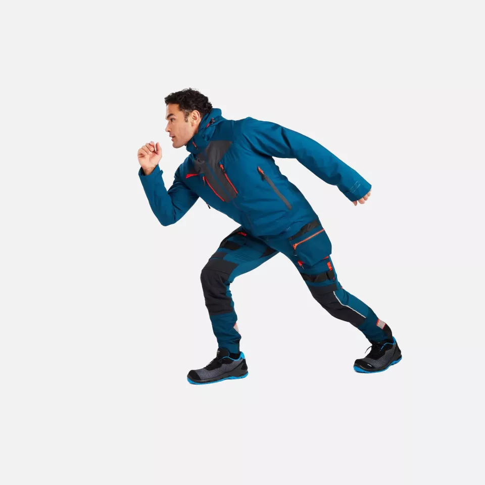 Portwest DX463MBR, DX4 Rain Jacket, Metro Blue, image 10, gallery thumbnail