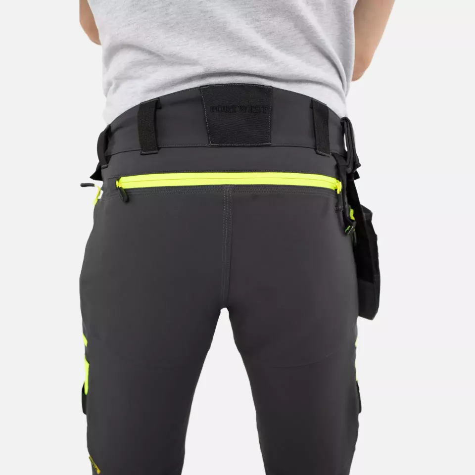 Portwest DX440MGR, DX4 Detachable Holster Pocket Trousers, Metal Grey, image 4, gallery thumbnail