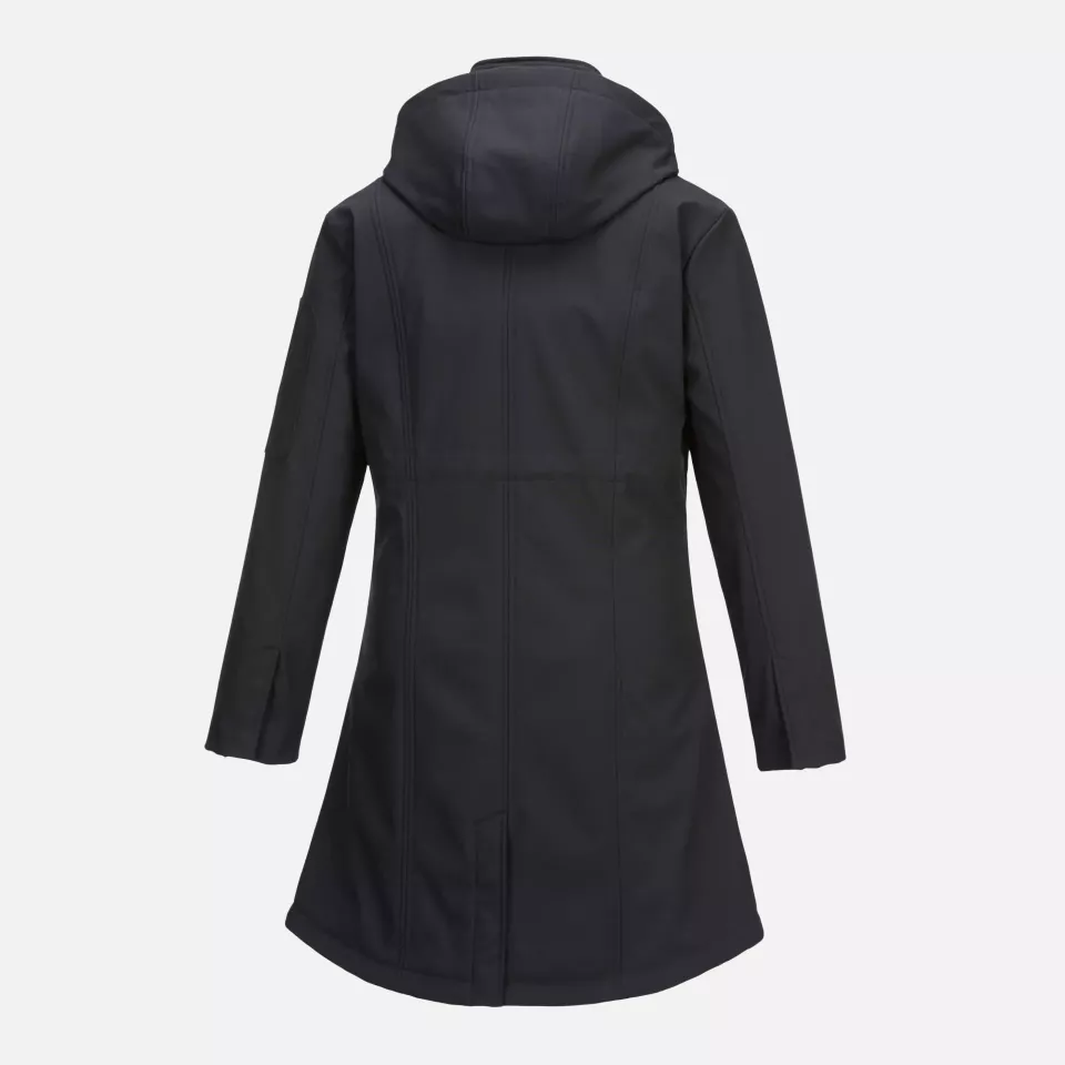 Portwest TK42BKR, Carla Women's Hooded Softshell Jacket (3L), Black, image 2, gallery thumbnail