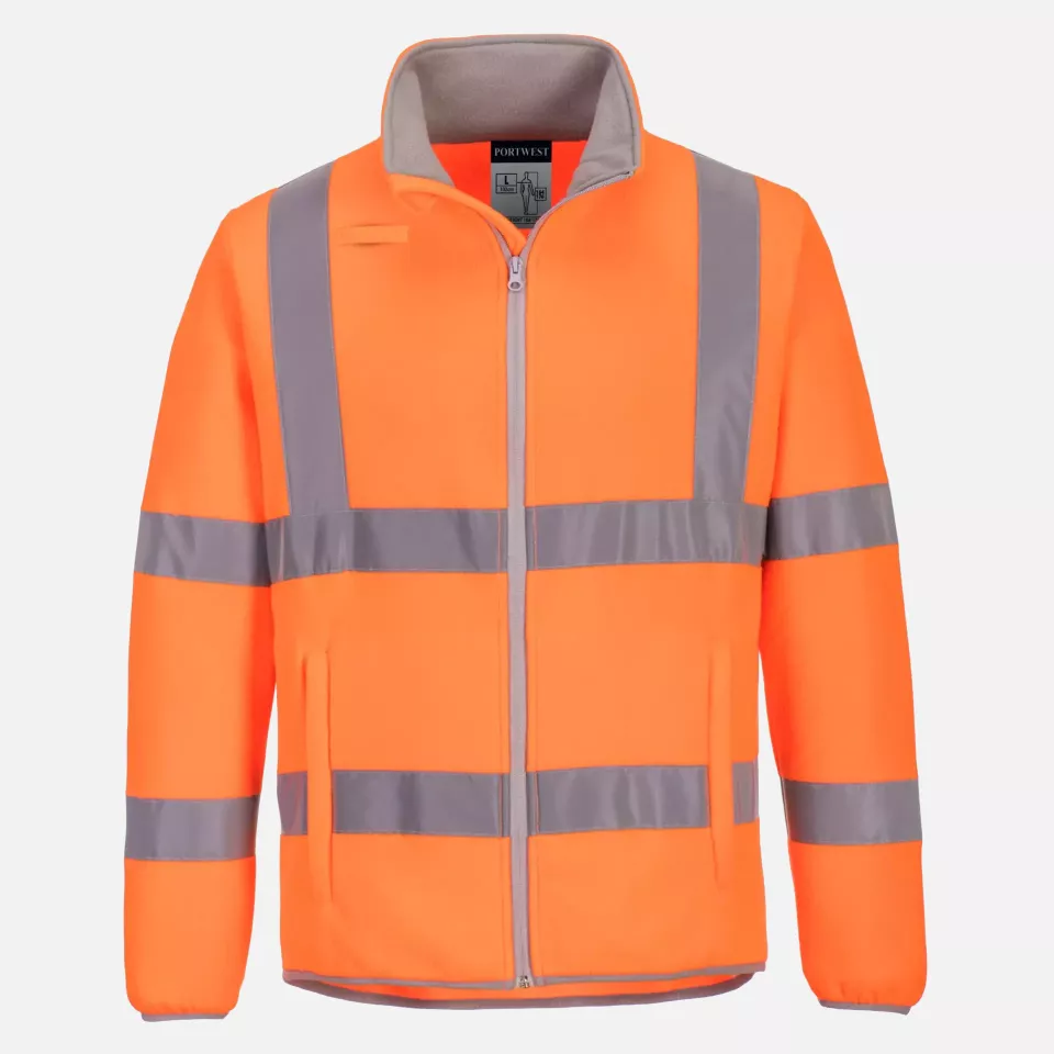 Portwest EC70ORR, Eco Hi-Vis Fleece, Orange, image 1, gallery thumbnail