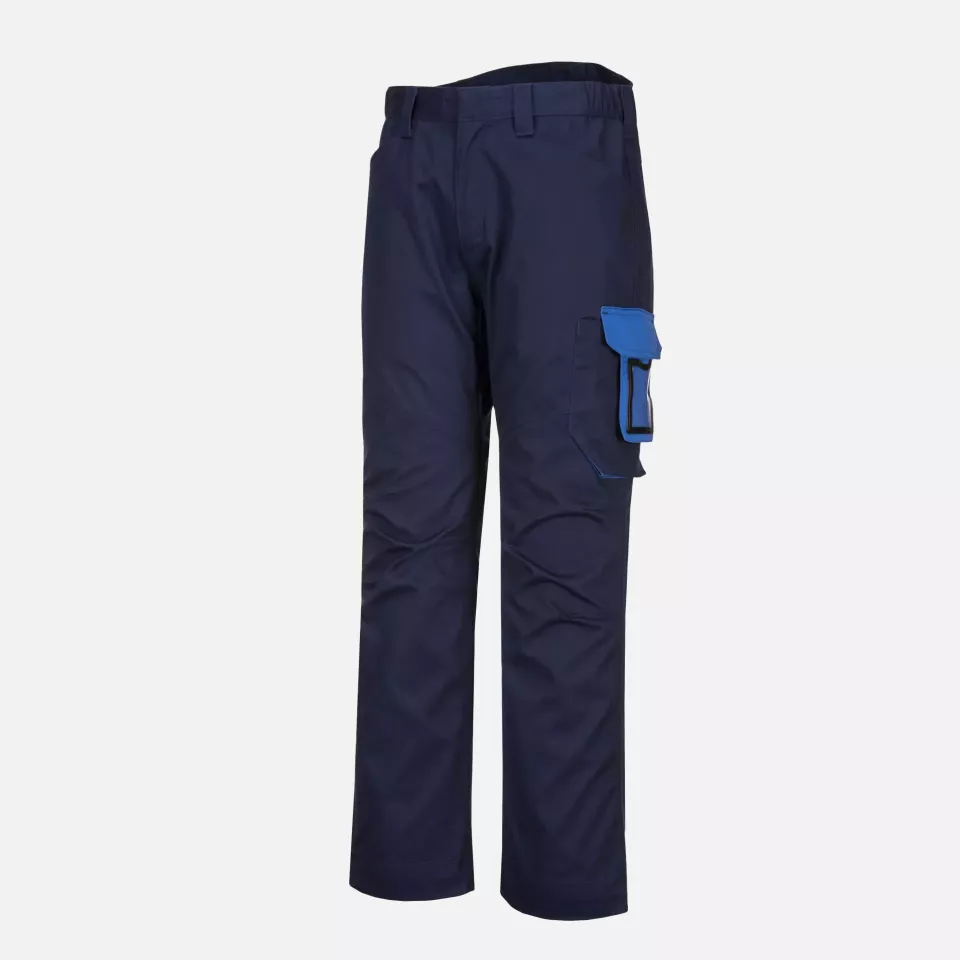 Portwest PW240NRR, PW2 Service Trousers, Navy/Royal, image 2, gallery thumbnail