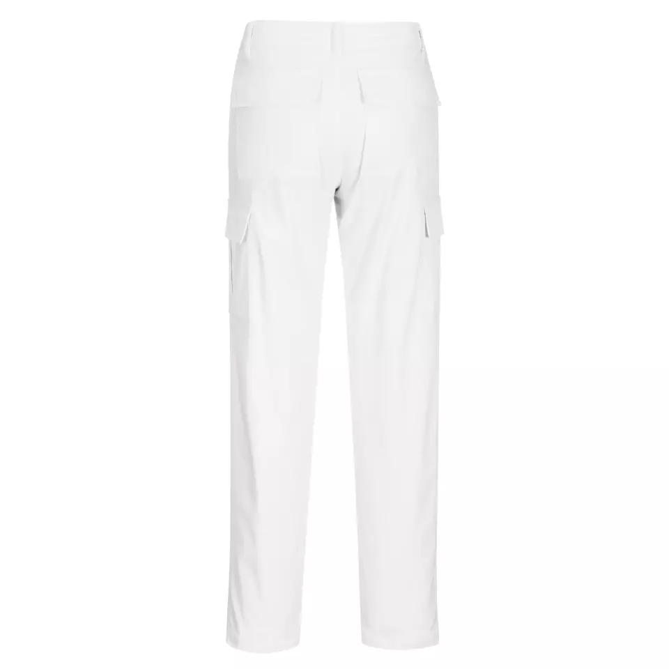 Portwest S233WHR, WX2 Eco Women's Stretch Cargo Trousers, White, image 2, gallery thumbnail