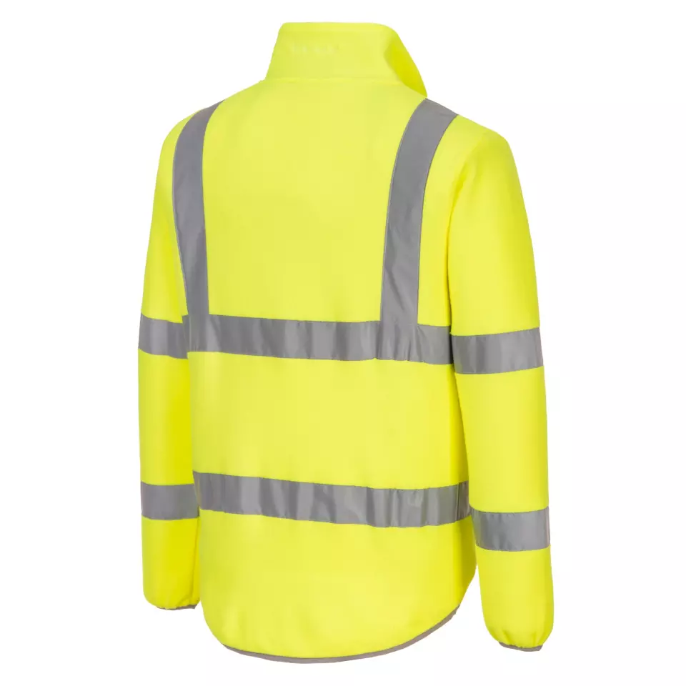 Portwest EC70YER, Eco Hi-Vis Fleece, Yellow, image 4, gallery thumbnail