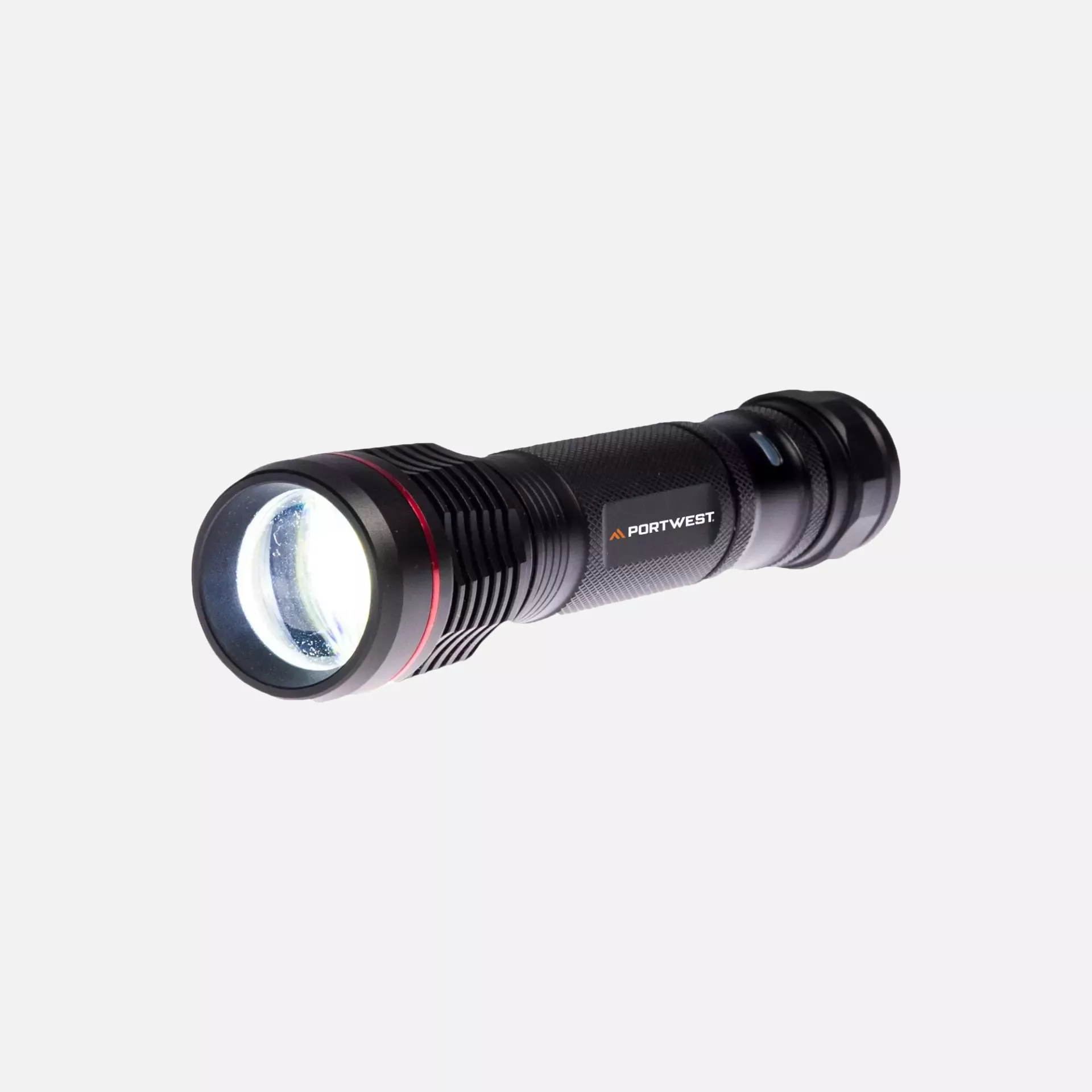Portwest PA75BKR, USB Rechargeable Torch, Black, image 2