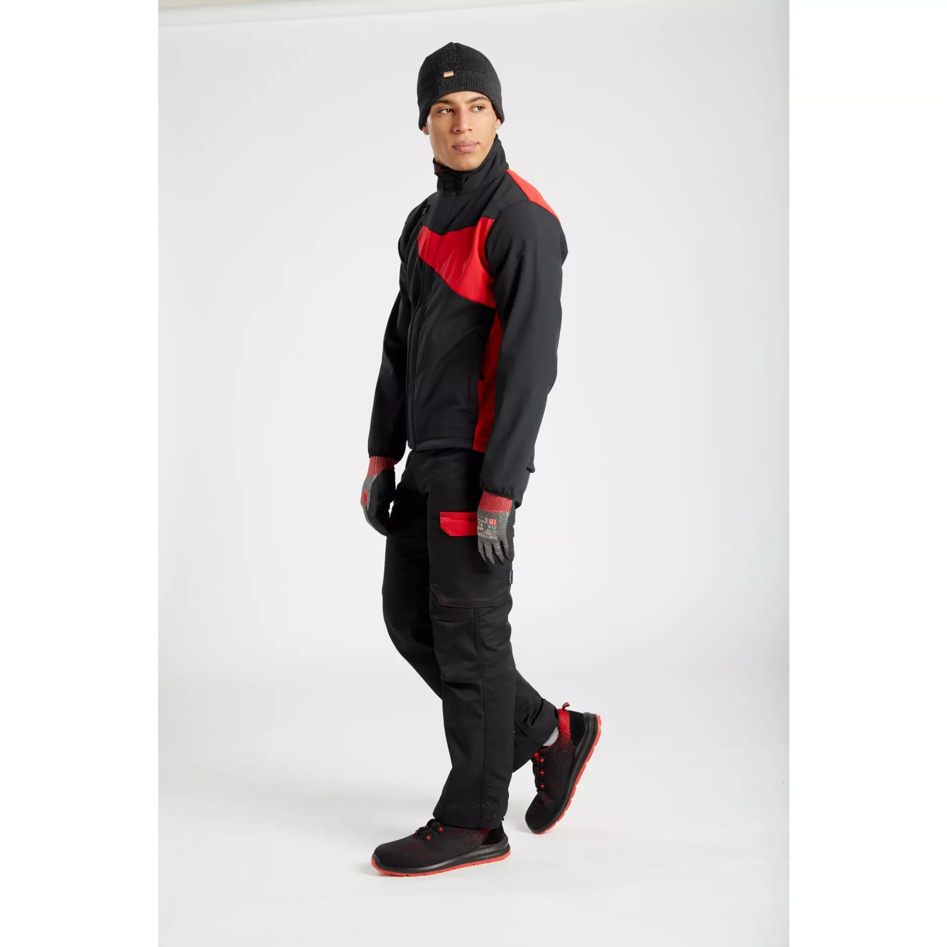 Portwest PW271BDR, PW2 Softshell (2L), Black/Red, image 7