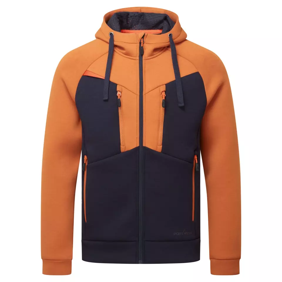 Portwest DX472RUR, DX4 Zipped Hoodie, Rust