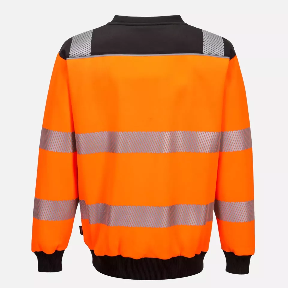 Portwest PW379OBR, PW3 Hi-Vis Sweatshirt, Orange/Schwarz, image 2, gallery thumbnail
