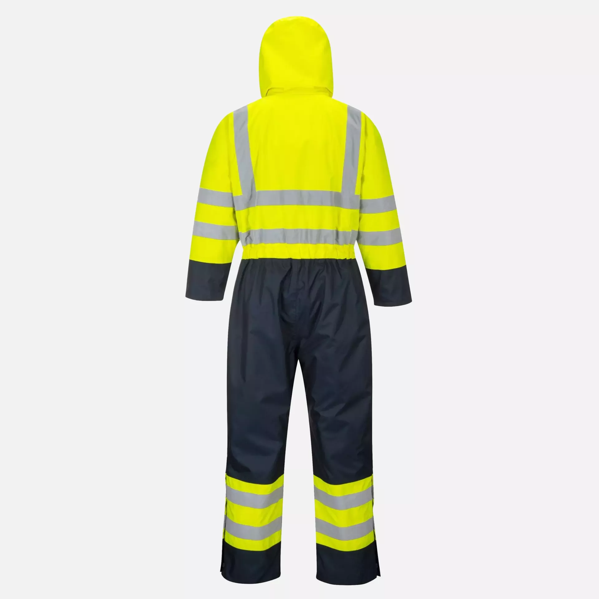 Portwest S485YNR, Hi-Vis Contrast Winter Coverall, Yellow/Navy, image 2