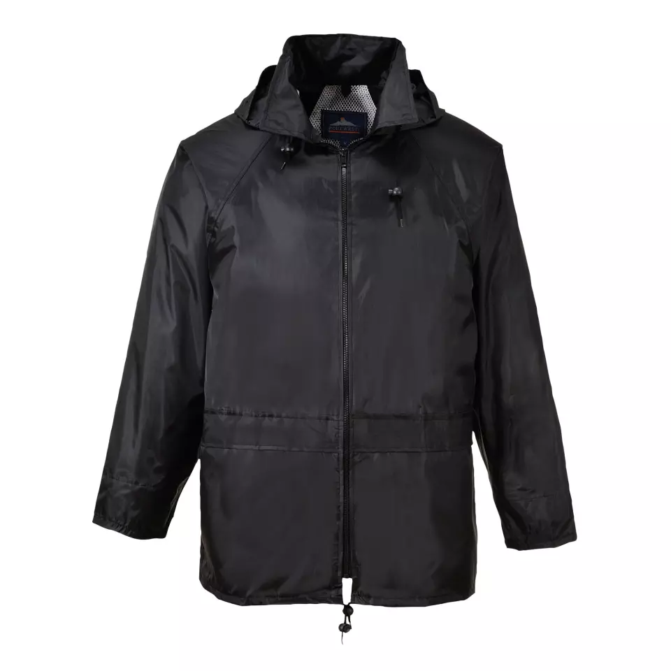 Portwest S440BKR, Classic Rain Jacket, Black, image 1, gallery thumbnail