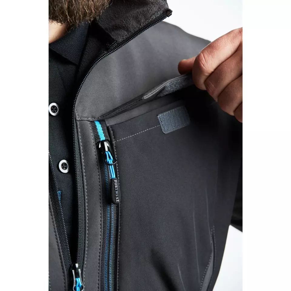 Portwest T750MGR, WX3 Softshell (3L), Metal Grey, image 4, gallery thumbnail