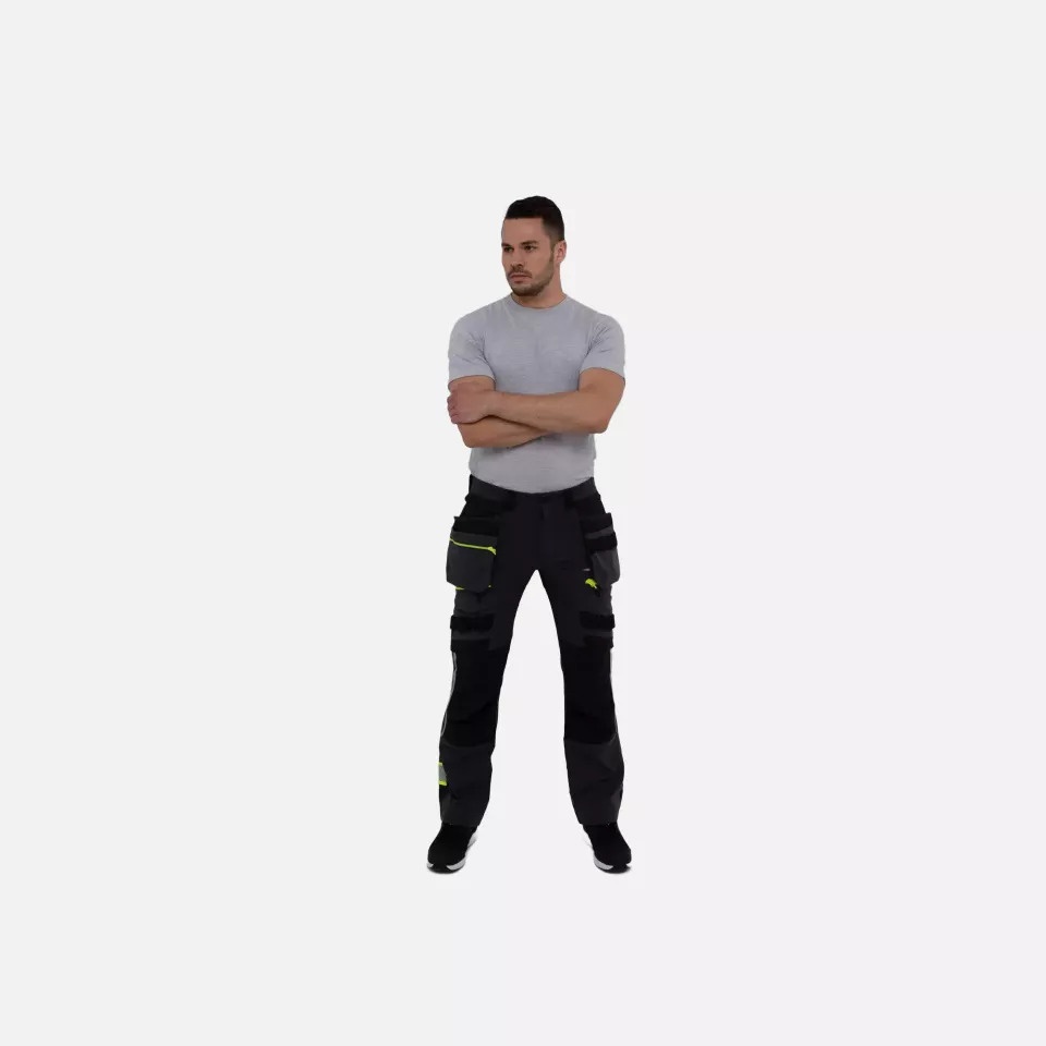 Portwest DX440BKR, DX4 Detachable Holster Pocket Trousers, Black, image 11, gallery thumbnail