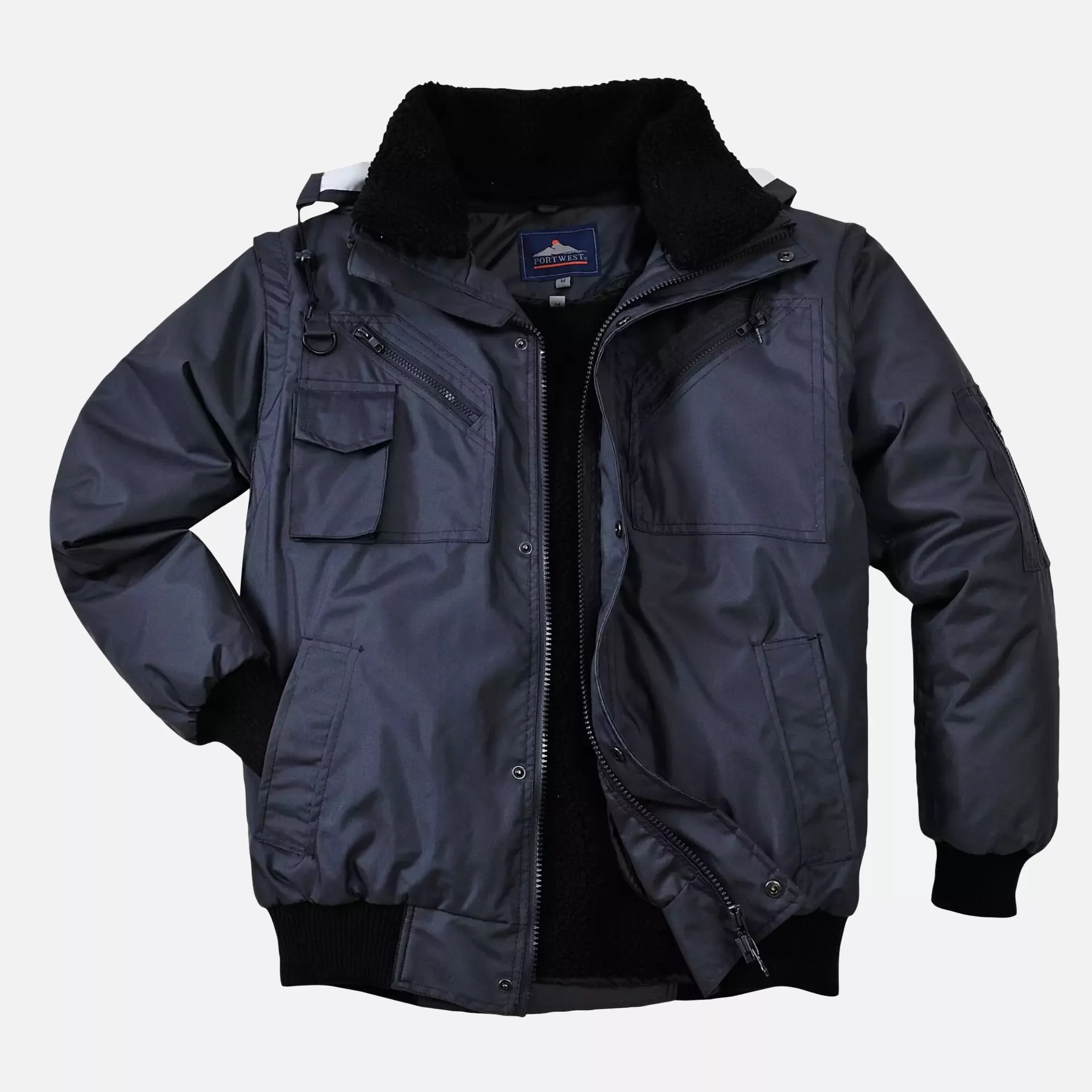 Portwest F465NAR, 3-in-1 Bomber Jacket, Navy, image 4