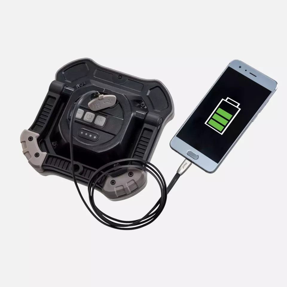 Portwest PA80BKR, USB Rechargeable Flood Light, Black, image 2, gallery thumbnail