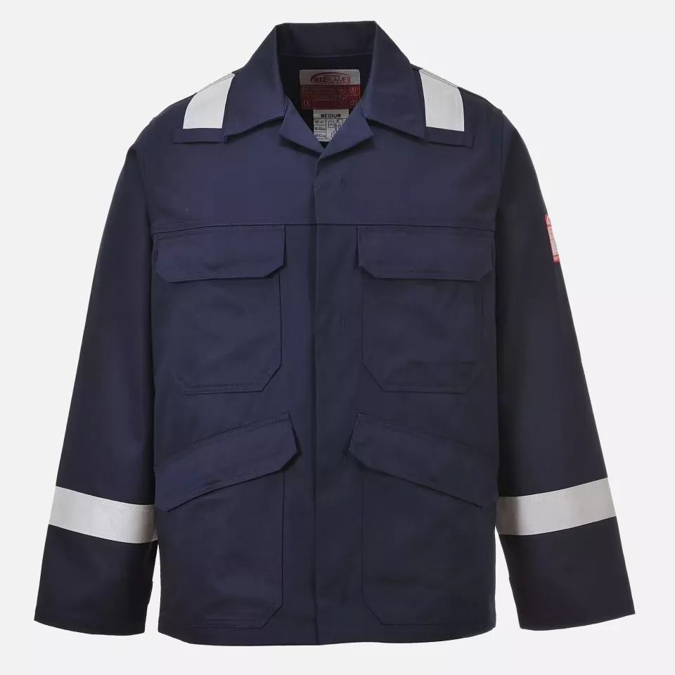 Portwest FR25NAR, Bizflame Work Jacket, Navy, image 1, gallery thumbnail