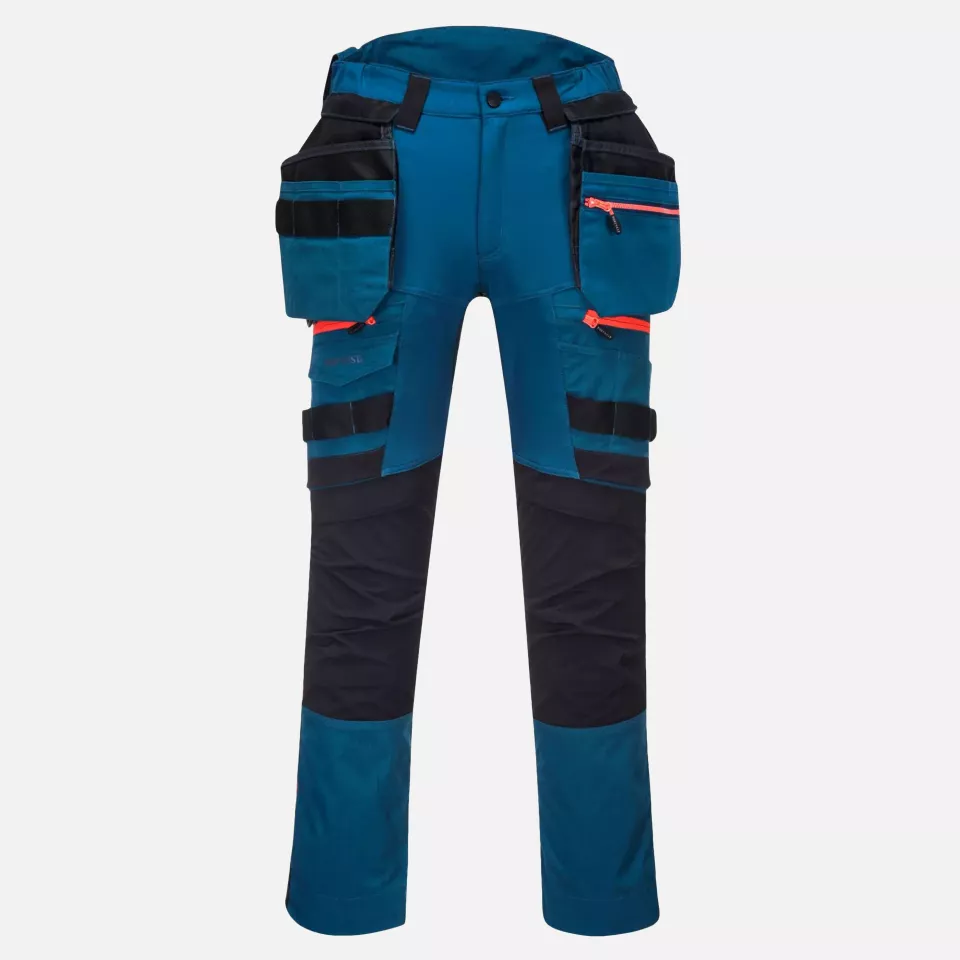 Portwest DX440MBR, DX4 Detachable Holster Pocket Trousers, Metro Blue, image 1, gallery thumbnail