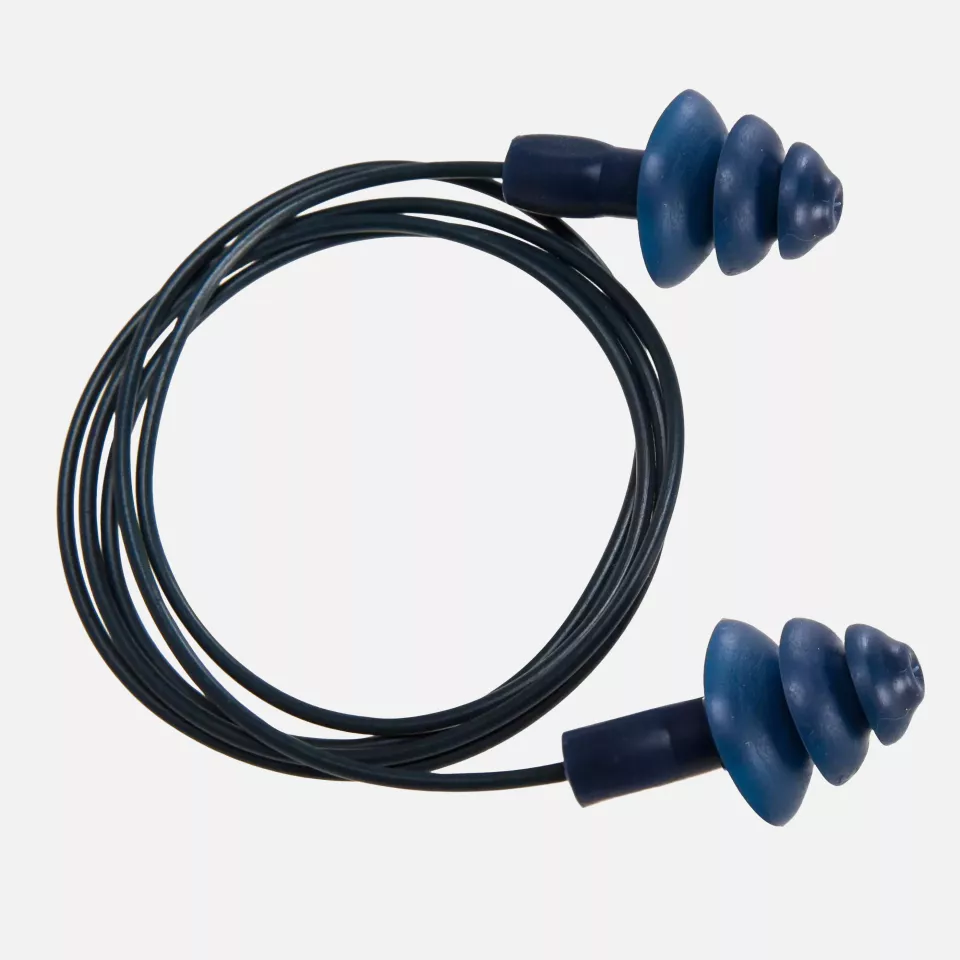 Portwest EP07BLU, Detectable TPR Corded Ear Plugs, Blue, image 1, gallery thumbnail
