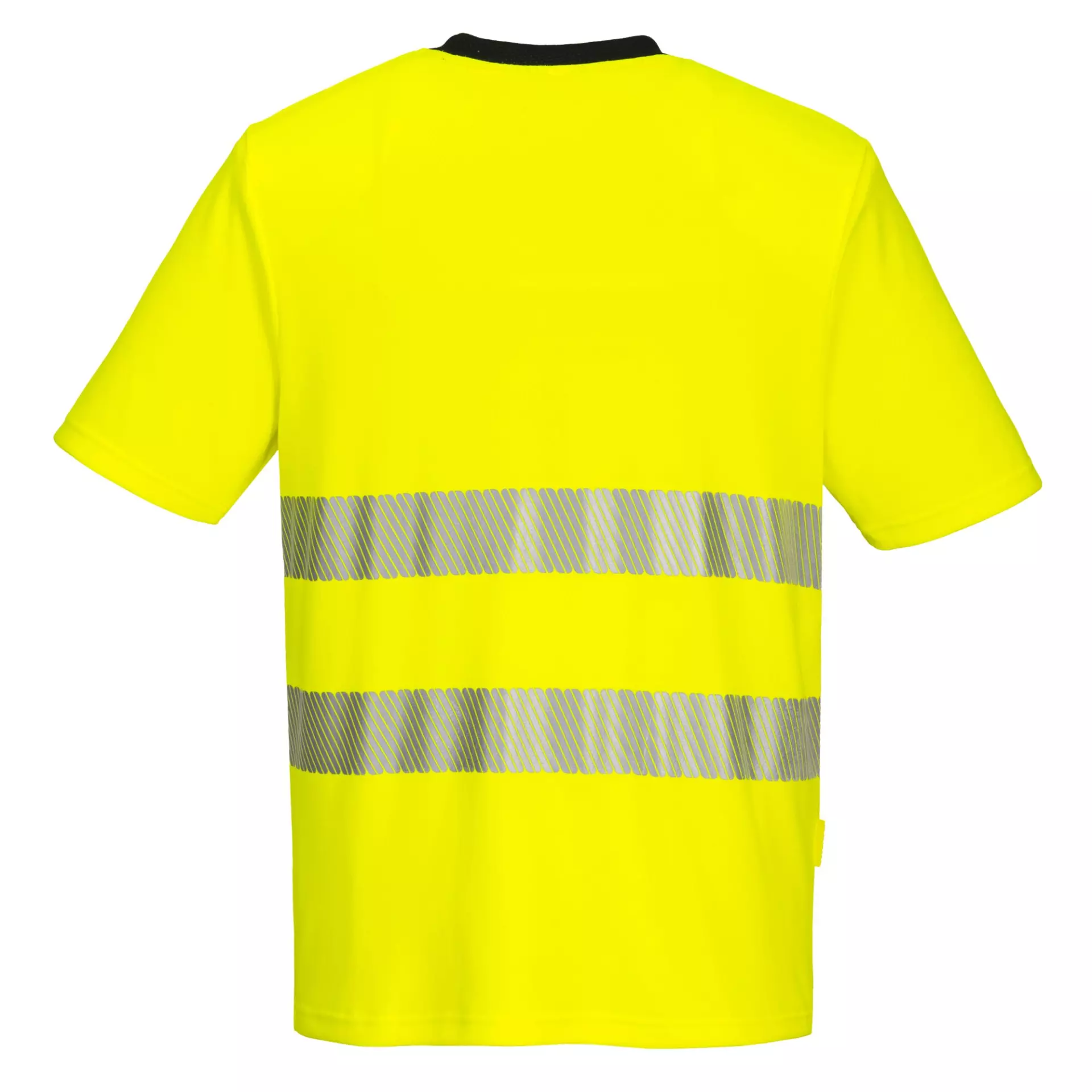 Portwest DX413YBR, DX4 Hi-Vis T-Shirt S/S, Yellow/Black, image 2
