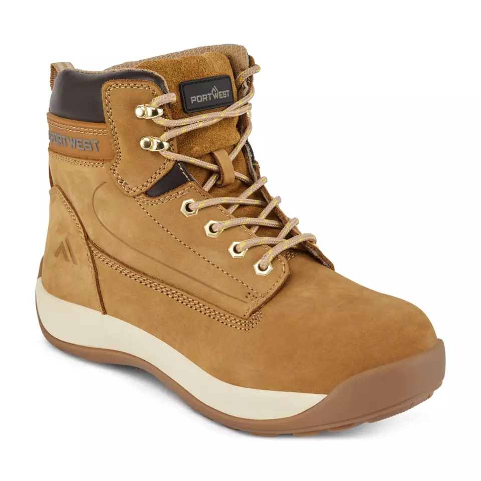 Portwest FW32HOR, Steelite Construction Nubuck Boot S3 HRO, Honey, image 2, gallery thumbnail