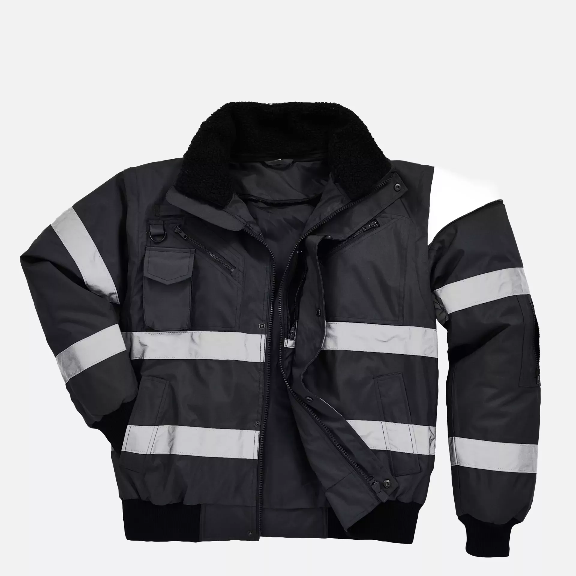 Portwest S435BKR, Iona 4-in-1 Pilotenjacke, Schwarz, image 5
