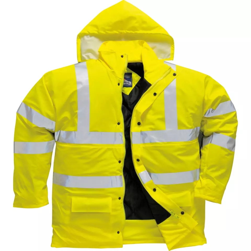 Portwest S490YER, Sealtex Ultra Hi-Vis Winter Jacket, Yellow, image 4, gallery thumbnail