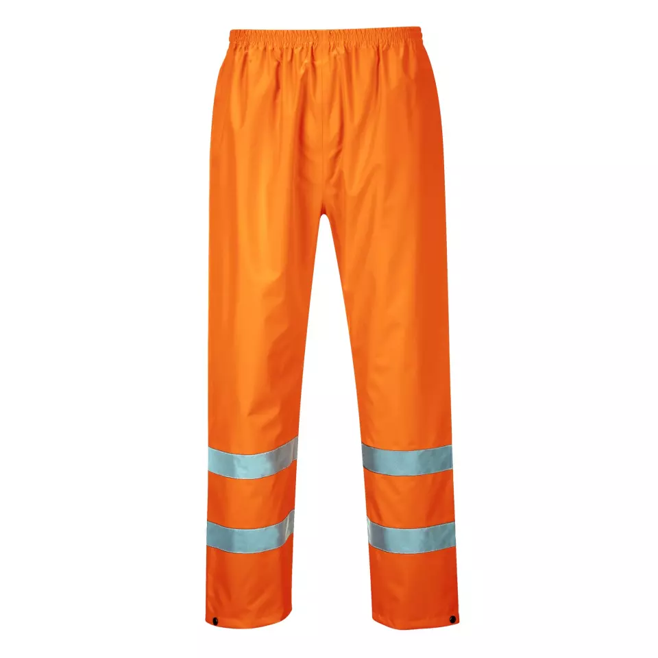 Portwest S480ORR, Hi-Vis Rain Traffic Trousers, Orange, image 2, gallery thumbnail
