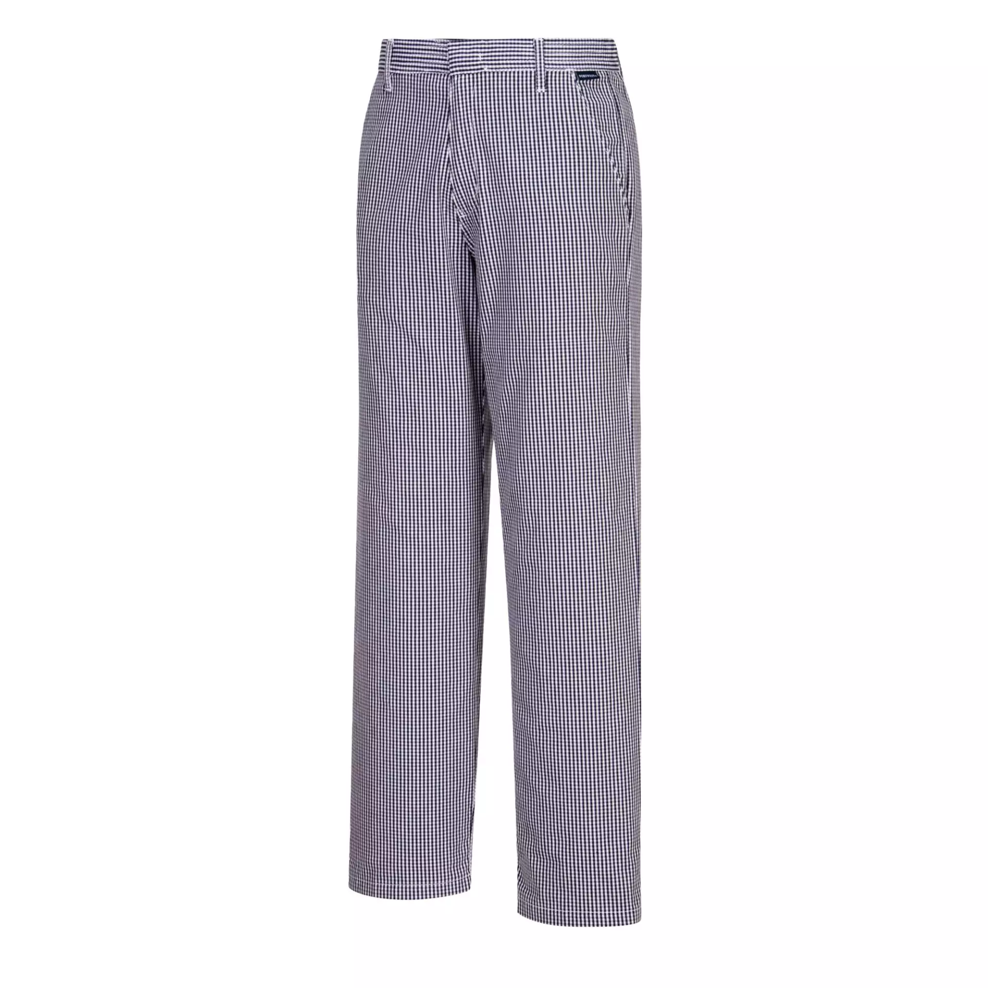 Portwest C075CHR, Chef's Barnet Trousers, Blue Check, image 3