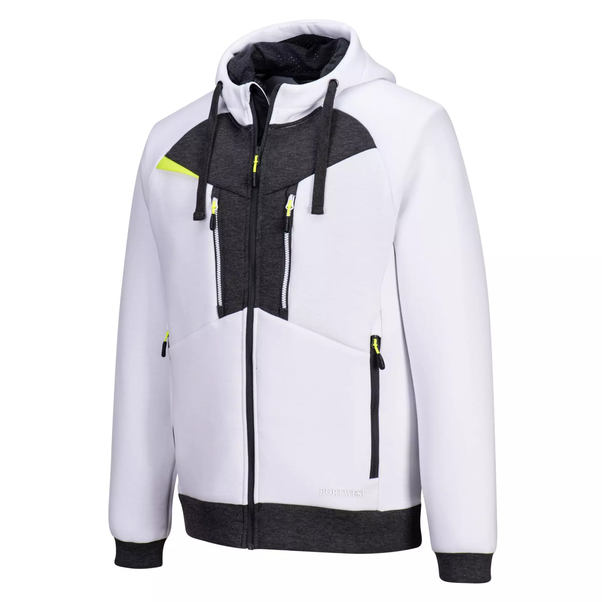 Portwest DX472WHR, DX4 Zipped Hoodie, White, image 3