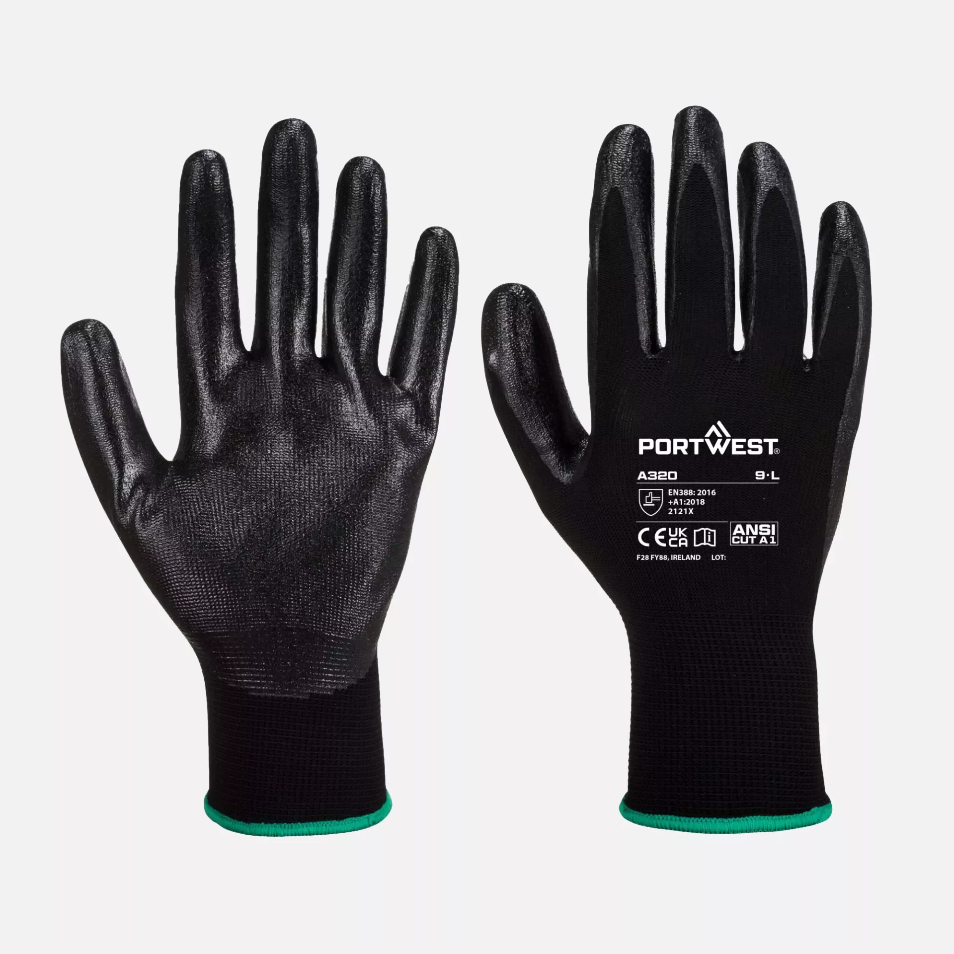 Portwest A320BKR, Dexti-Grip Glove, Black, image 3