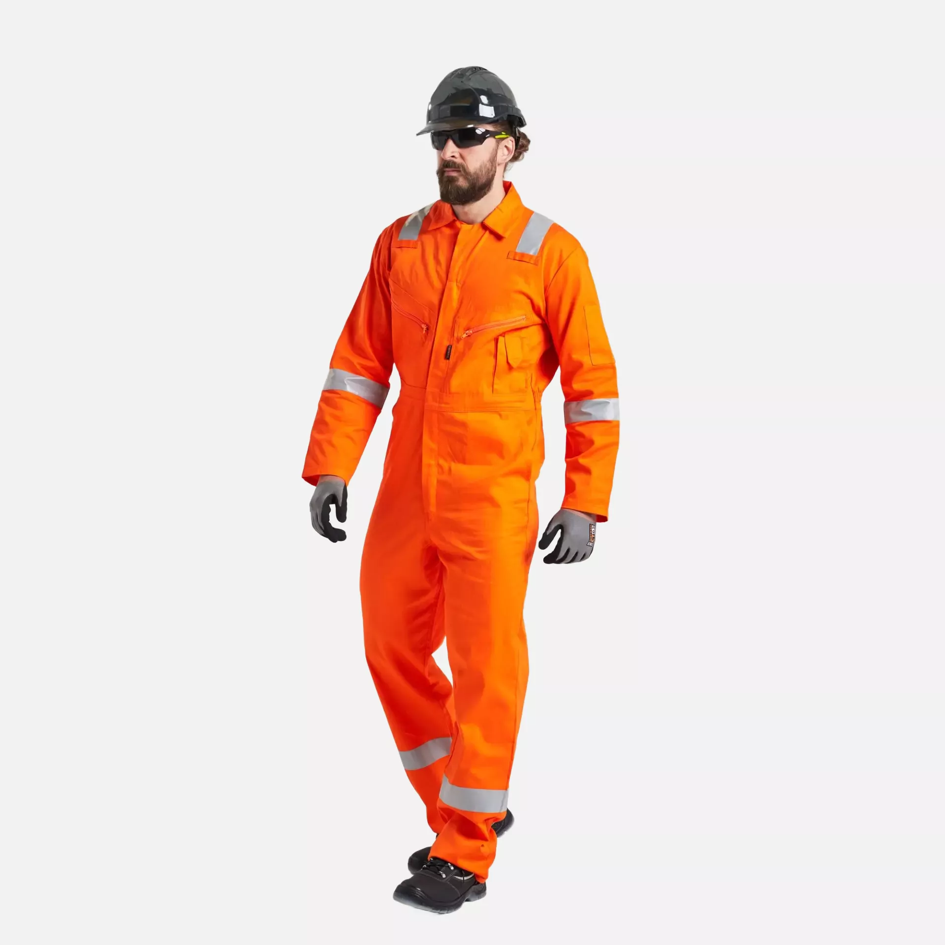 Portwest FR21ORR, Bizflame Work flammhemmender superleichter antistatischer Overall, Orange, image 7