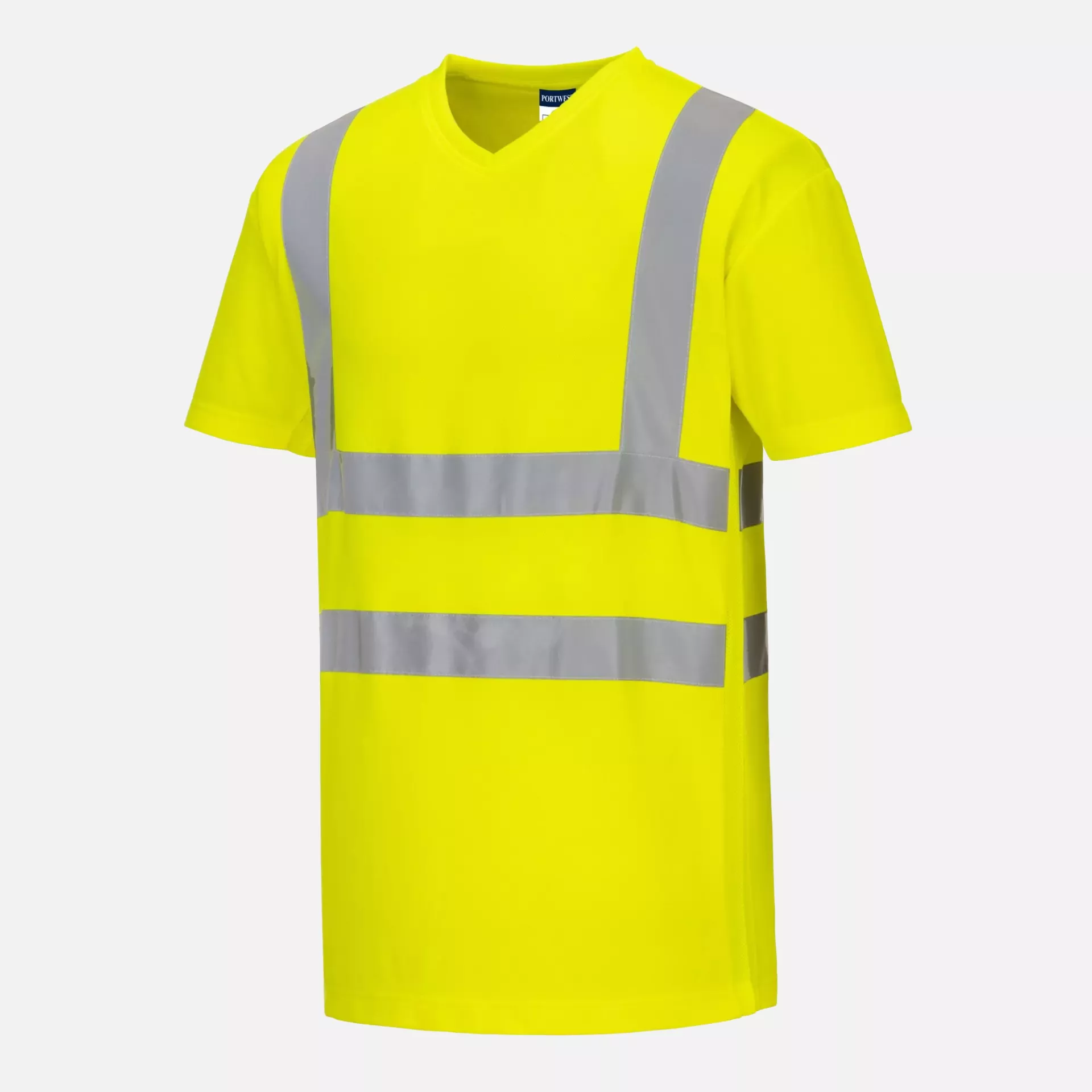 Portwest S179YER, Hi-Vis Cotton Comfort Mesh Insert T-Shirt S/S, Yellow, image 1