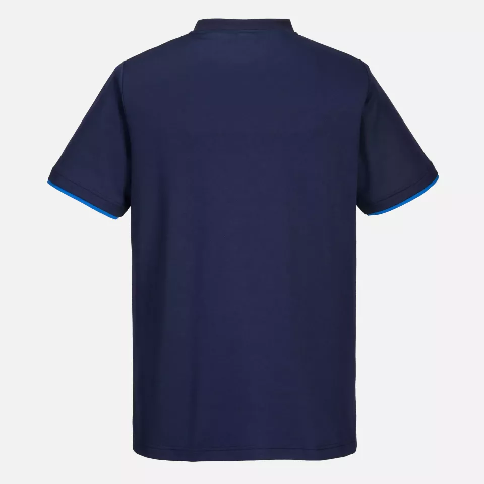 Portwest PW211NRR, PW2 Cotton Comfort T-Shirt S/S, Navy/Royal, image 2, gallery thumbnail