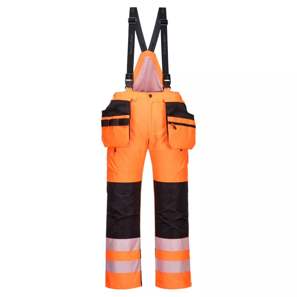 Portwest PW351OBR, PW3 Hi-Vis Winter Trousers, Orange/Black, image 1, gallery thumbnail