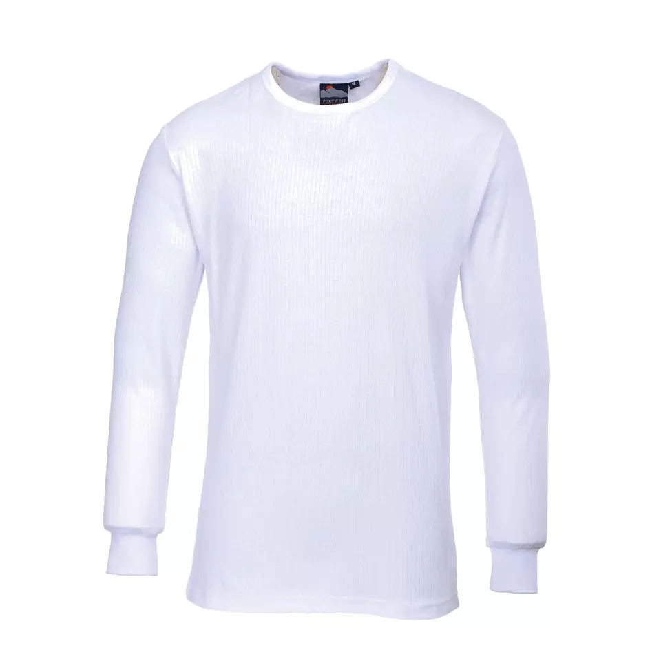 Portwest B123WHR, Termo t-shirt långärmad, vit, image 1, gallery thumbnail