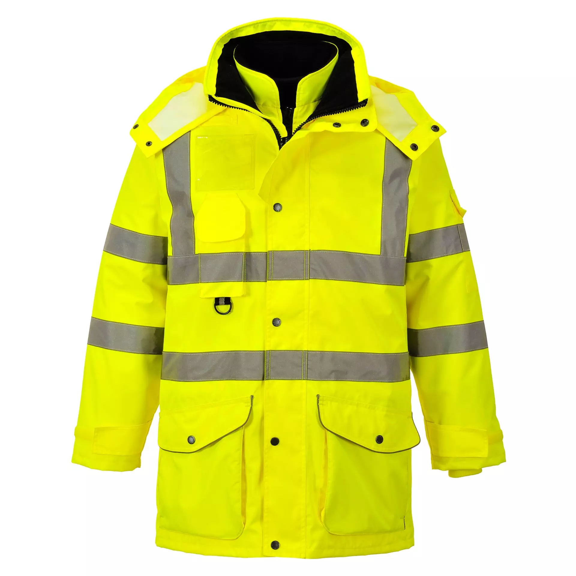 Portwest S427YER, Hi-Vis Breathable 7-in-1 Traffic Jacket, Yellow, image 9