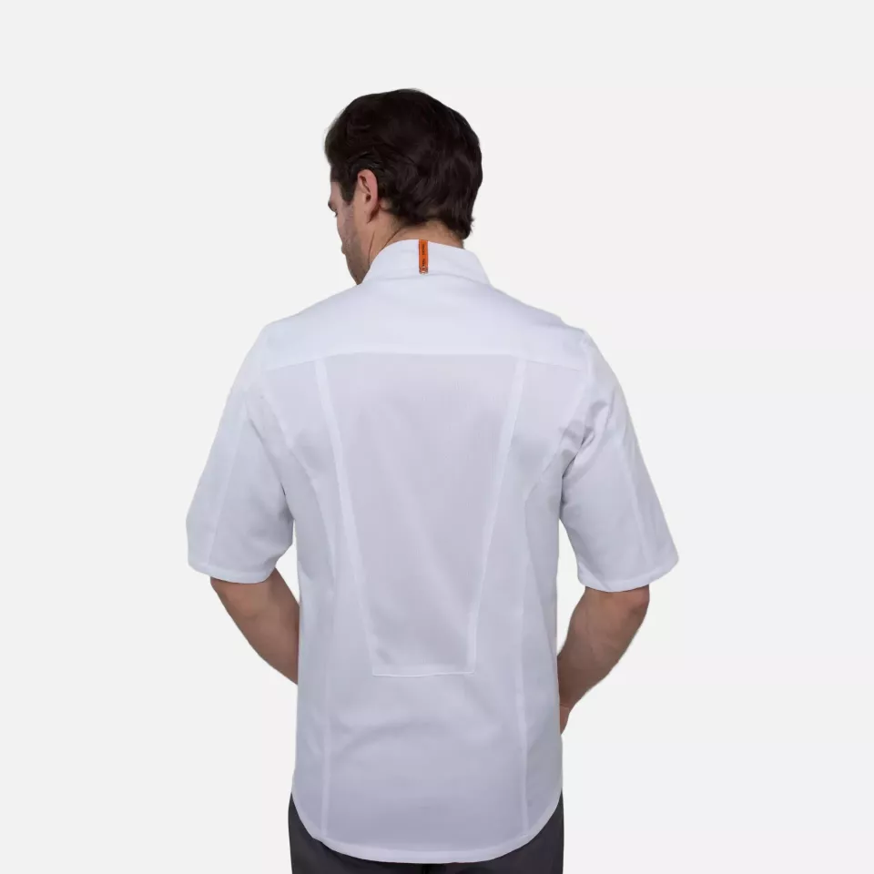 Portwest C738WHR, Chef's MeshAir Pro Jacket S/S, White, image 4, gallery thumbnail