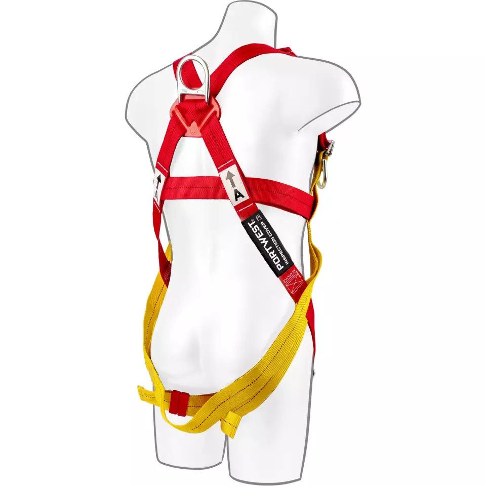 Portwest FP10RER, 2 Point Plus Harness, Red, image 6, gallery thumbnail