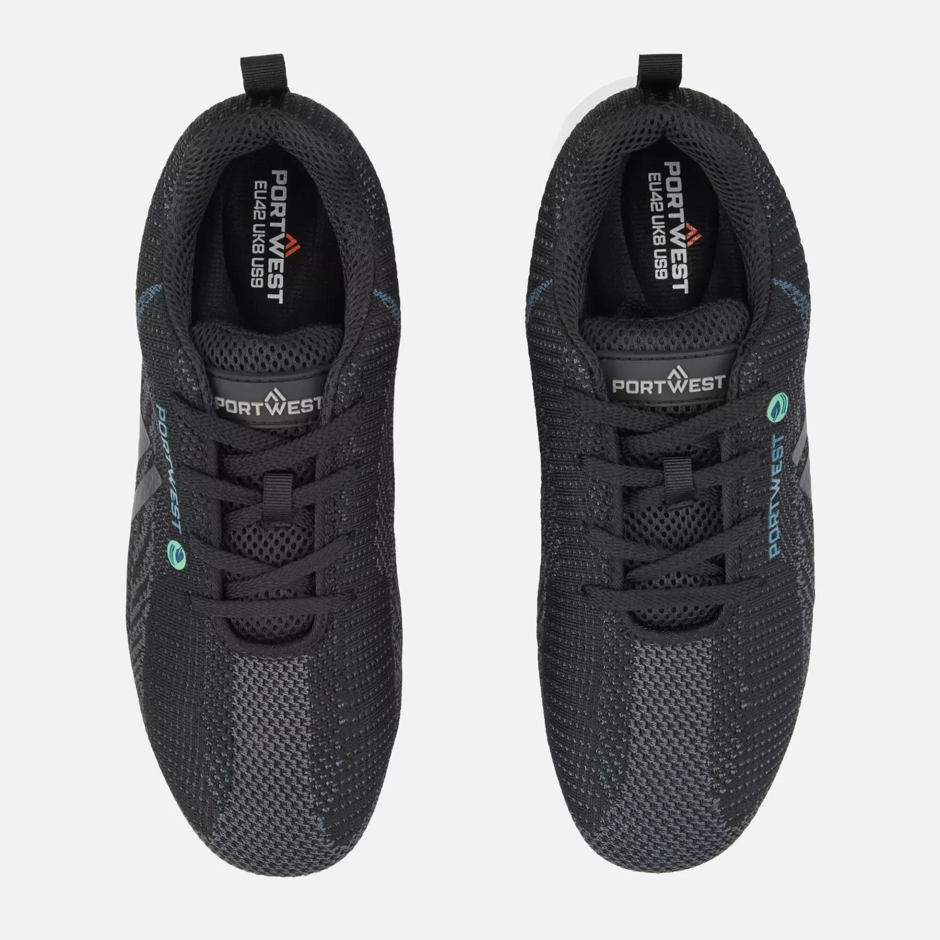 Portwest FC06BKB, Eco Fly Composite Trainer S1PS SR FO, Black/Blue, image 3