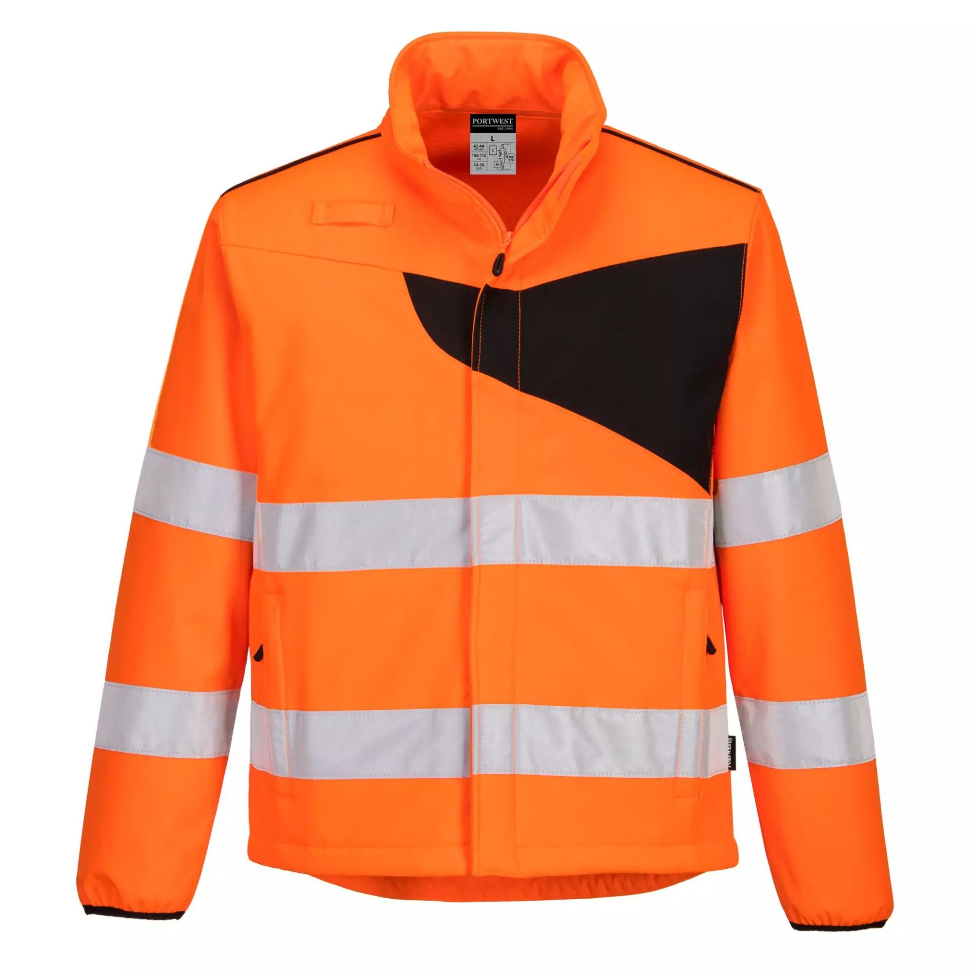 Portwest PW275OBR, PW2 Hi-Vis Softshell (2L), Orange/Black