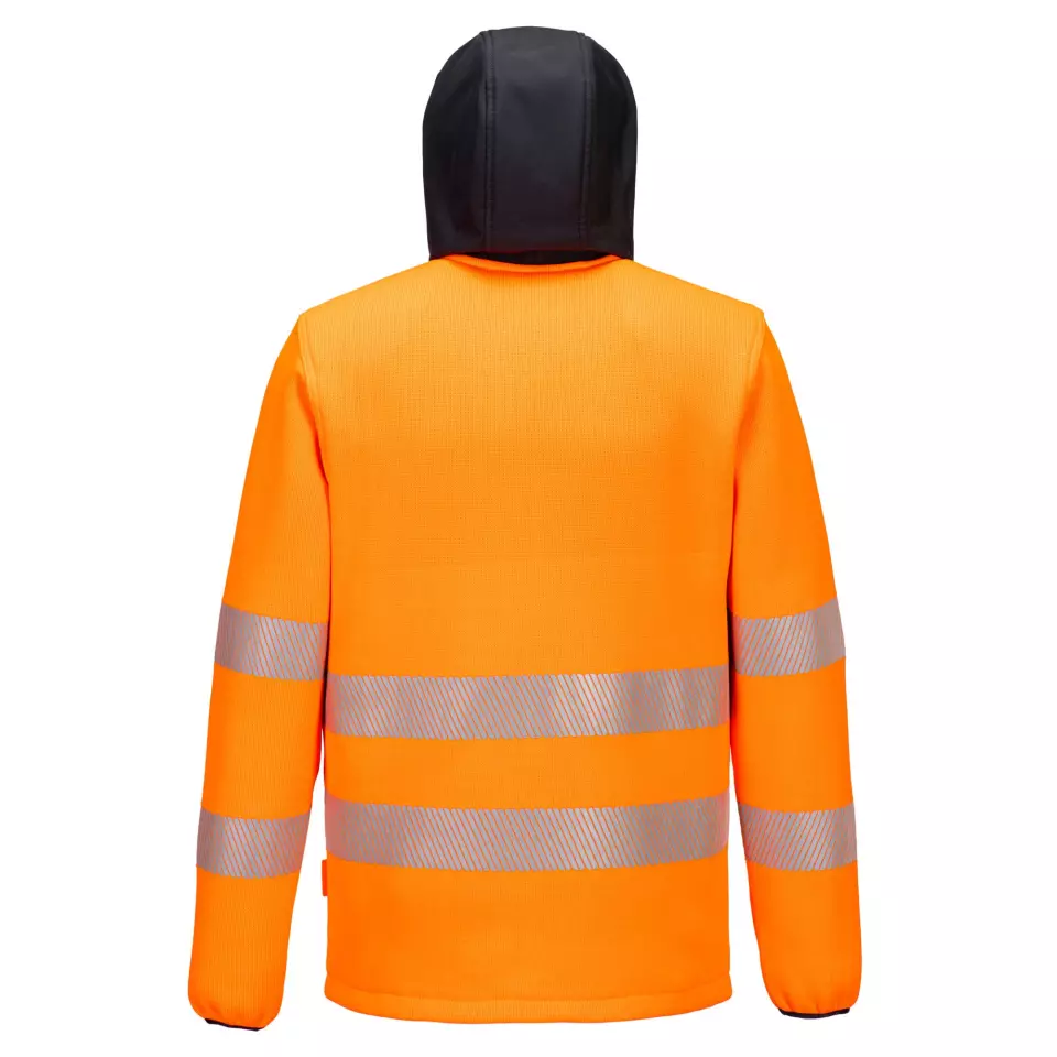 Portwest PW335OBR, Hi-Vis Technical Fleece, Orange/Black, image 2, gallery thumbnail