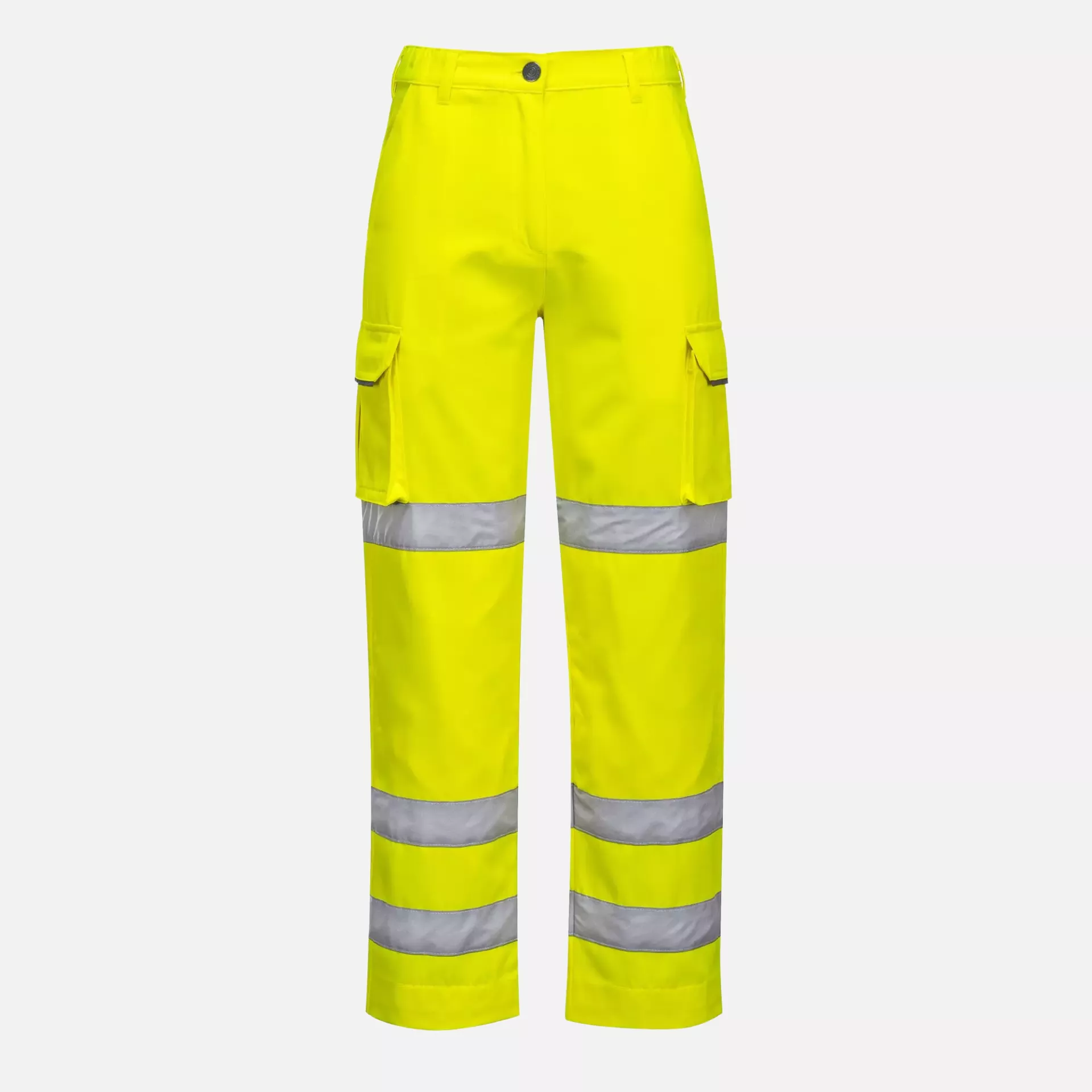 Portwest LW71YER, Warnschutz-Damen-Arbeitshose mit 3 Streifen, Gelb, image 1