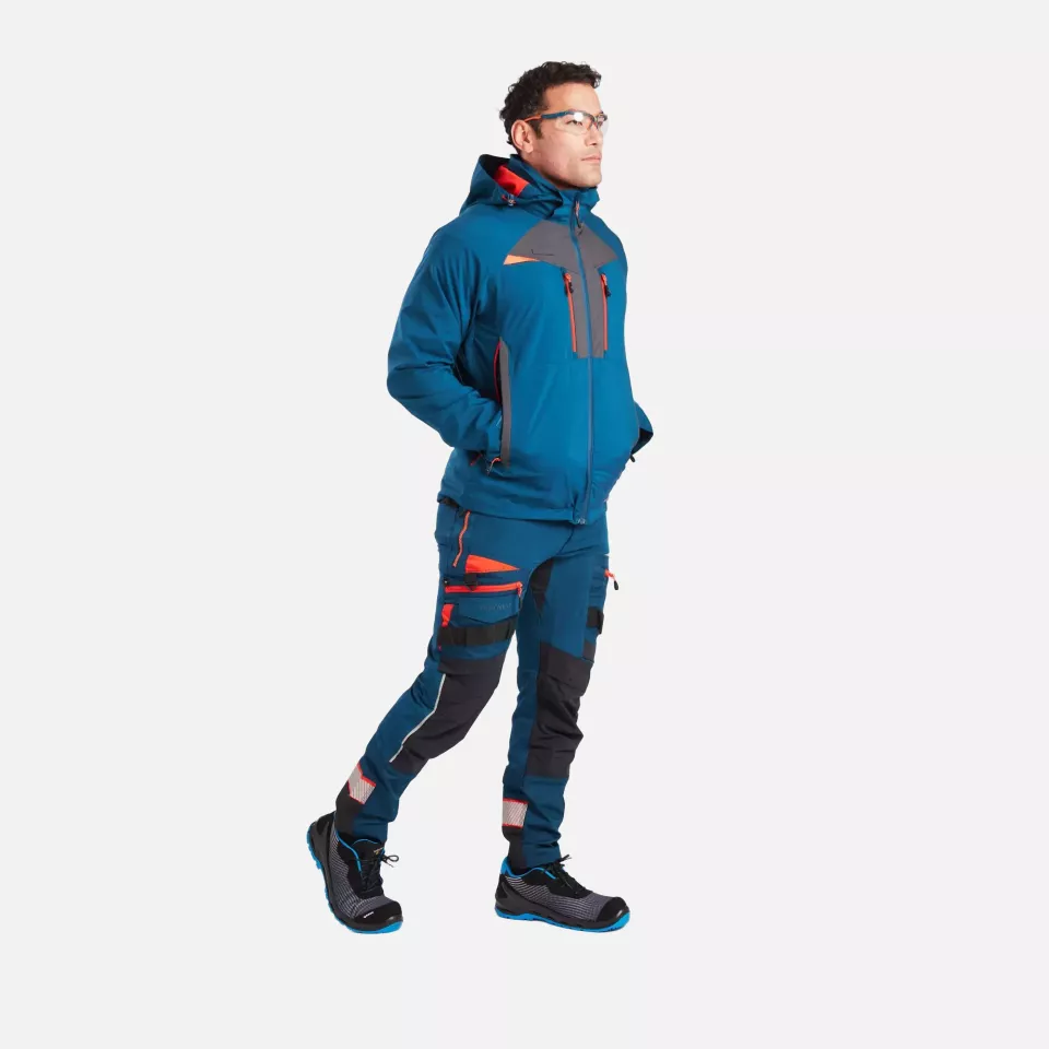 Portwest DX463MBR, DX4 Rain Jacket, Metro Blue, image 11, gallery thumbnail
