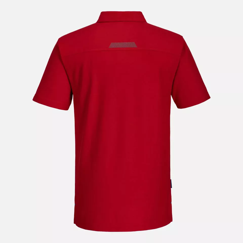 Portwest T720DRR, WX3 Polo Shirt, Deep Red, image 2, gallery thumbnail