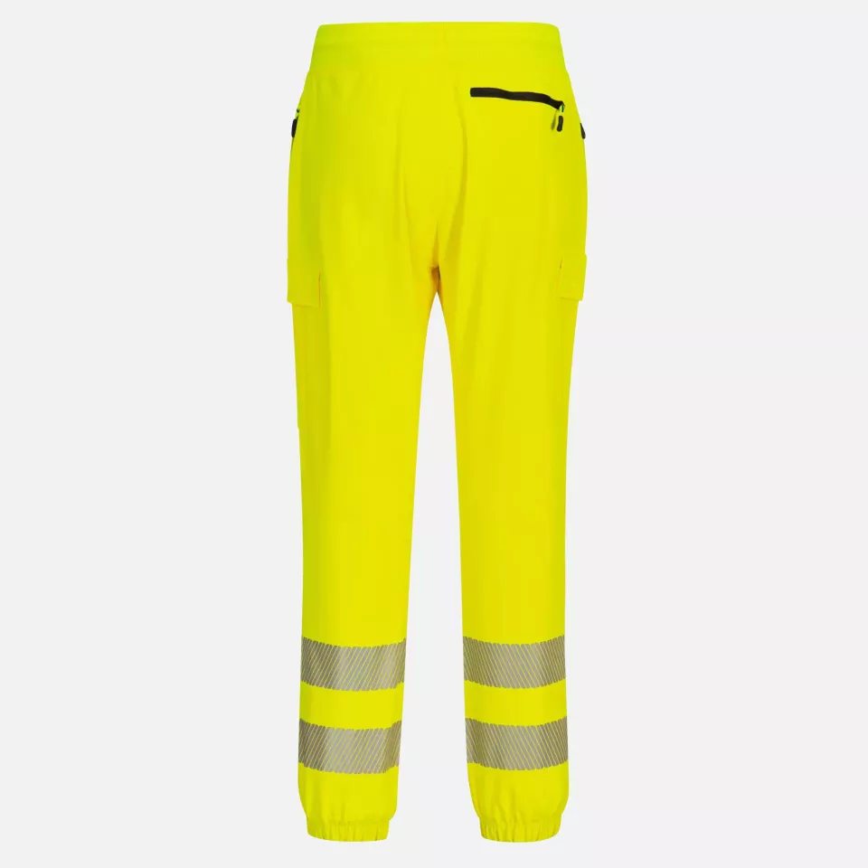Portwest KX346YBR, PW3 Hi-Vis Flexi Jogginghose, Gelb/Schwarz, image 2, gallery thumbnail
