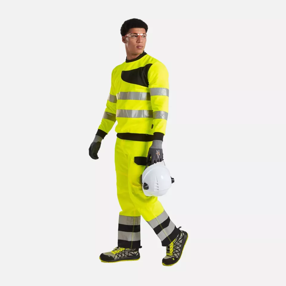 Portwest PW277OBR, PW2 Hi-Vis Sweatshirt, Orange/Black, image 4, gallery thumbnail