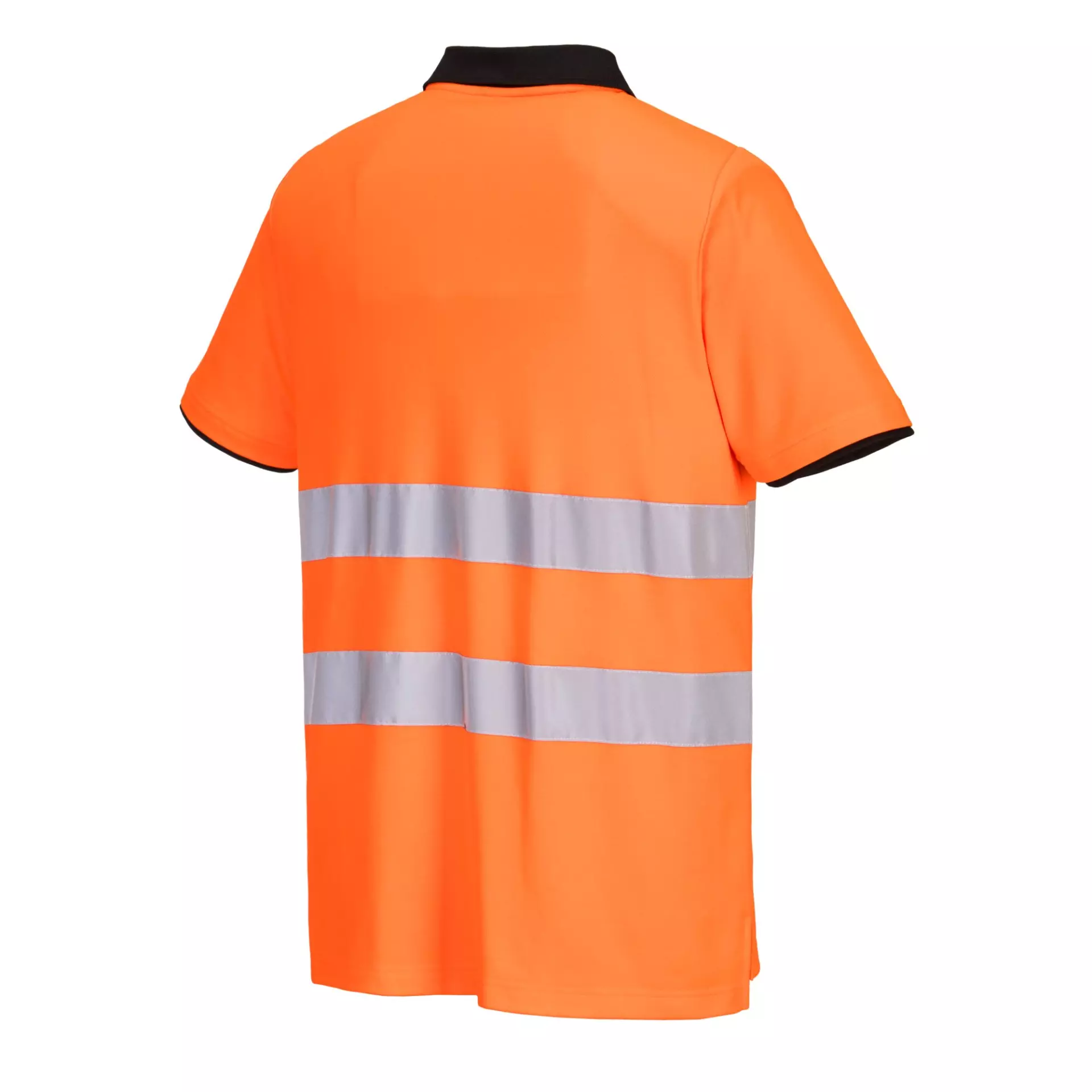 Portwest PW212OBR, PW2 Hi-Vis Cotton Comfort Polo Shirt S/S, Orange/Black, image 3