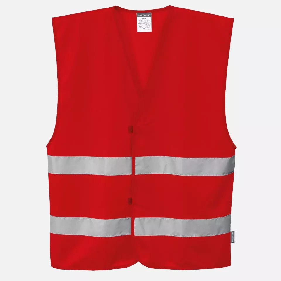Portwest F474RER, Iona Vest, Red, image 1, gallery thumbnail