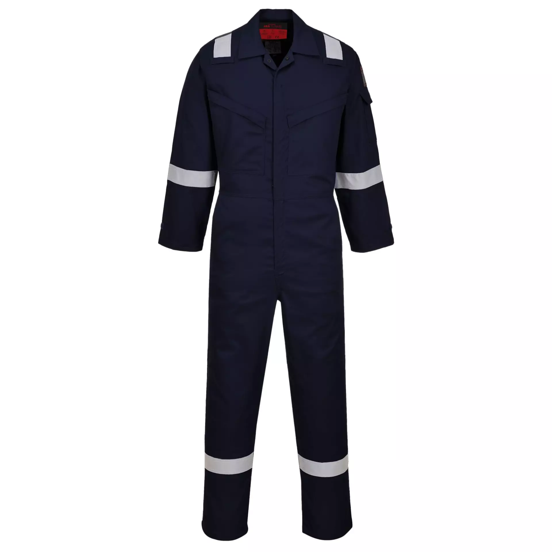 Portwest AF73NAR, Araflame Silver Overall, Marine, image 1