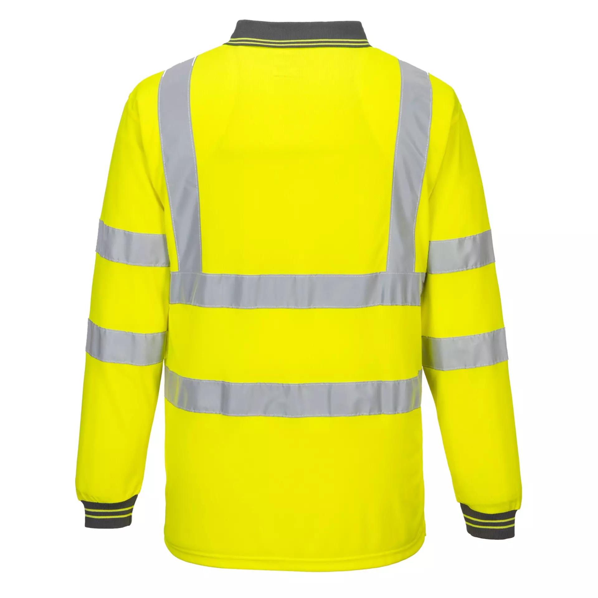 Portwest S277YER, Hi-Vis Polo Shirt L/S, Yellow, image 2